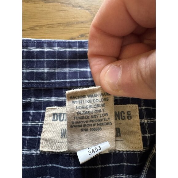 Duluth Trading Wrinkle Fighter Mens Button Down Long Sleeve Shirt Size XL Cotton - Picture 9 of 11